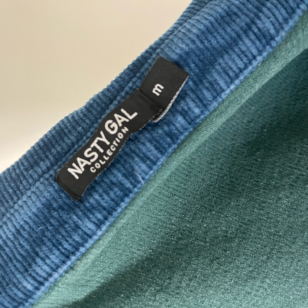 Nasty Gal Blue, yellow, and Green, red Corduroy Shirt - Picture 12 of 12